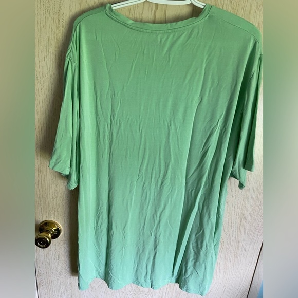 Little Sleepies Bamboo Mint Green oversized T-shirt Sz XXL - Picture 4 of 7